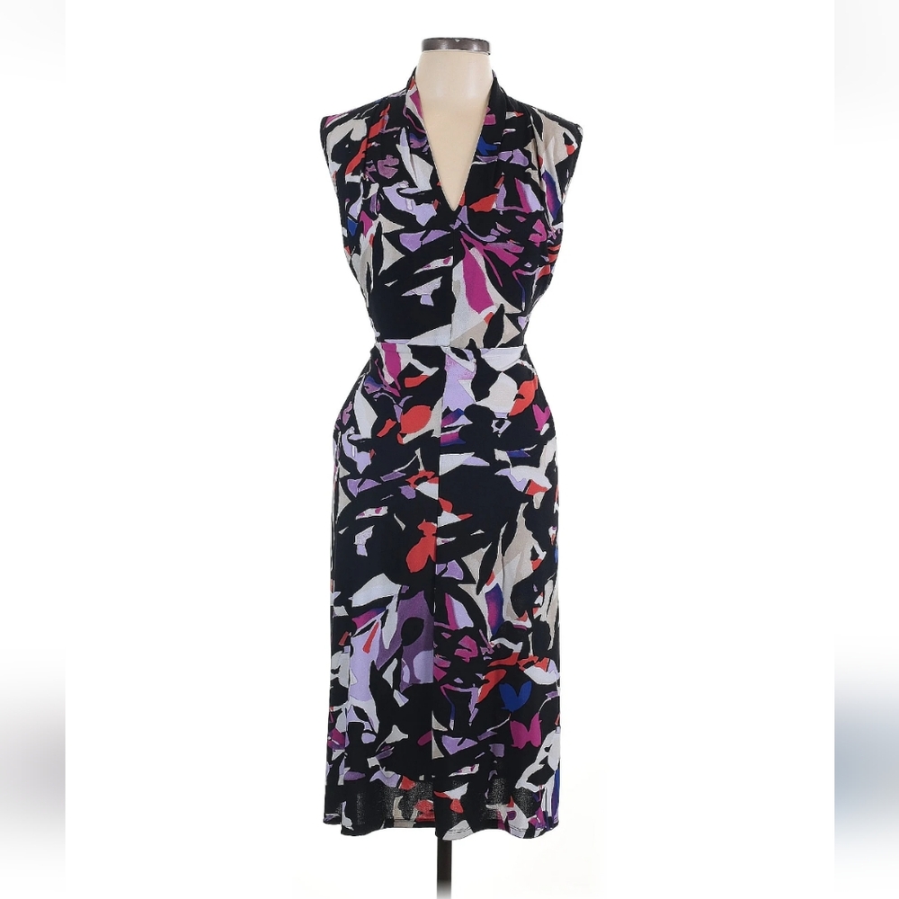 Dana Buchman Multi-Color Cocktail Dress ~ Size Small